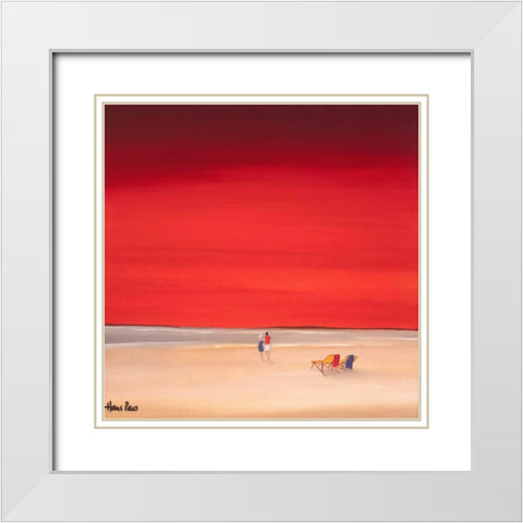 Good times I White Modern Wood Framed Art Print with Double Matting by Paus, Hans