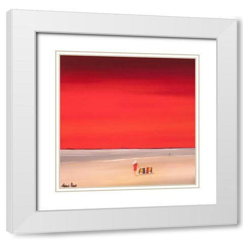 Good times II White Modern Wood Framed Art Print with Double Matting by Paus, Hans