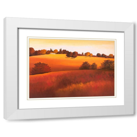 Untainted I White Modern Wood Framed Art Print with Double Matting by Paus, Hans