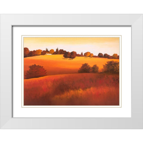 Untainted I White Modern Wood Framed Art Print with Double Matting by Paus, Hans