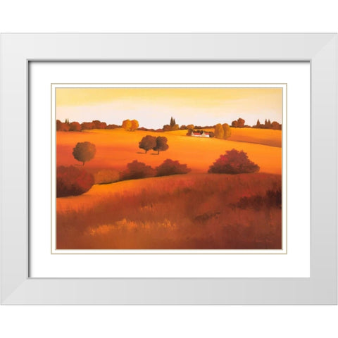 Untainted II White Modern Wood Framed Art Print with Double Matting by Paus, Hans