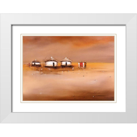on the waterfront IV White Modern Wood Framed Art Print with Double Matting by Jan, Eelse Noordhuis
