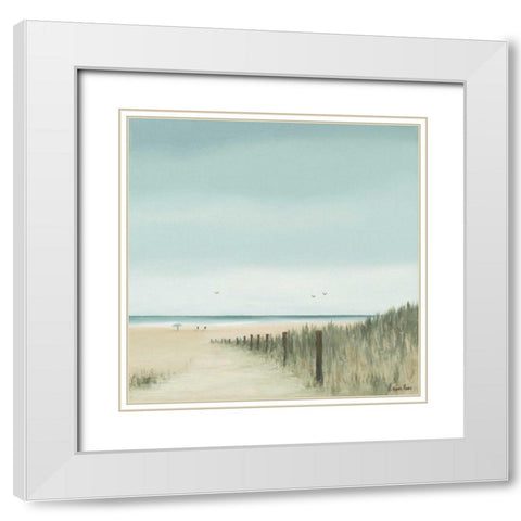 Sunny morning I White Modern Wood Framed Art Print with Double Matting by Paus, Hans