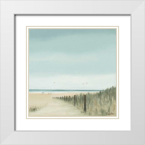 Sunny morning I White Modern Wood Framed Art Print with Double Matting by Paus, Hans