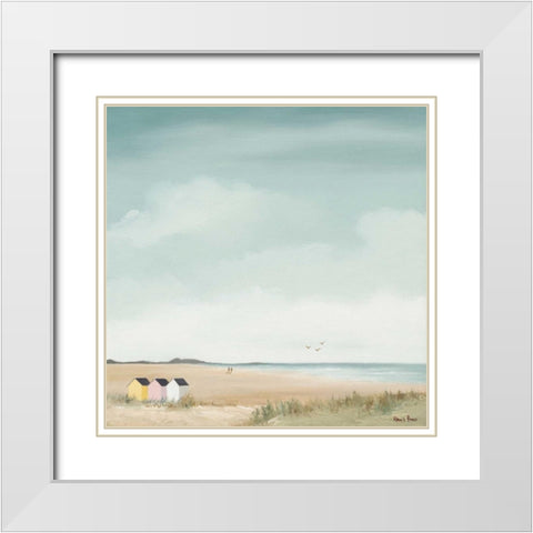 Sunny morning III White Modern Wood Framed Art Print with Double Matting by Paus, Hans