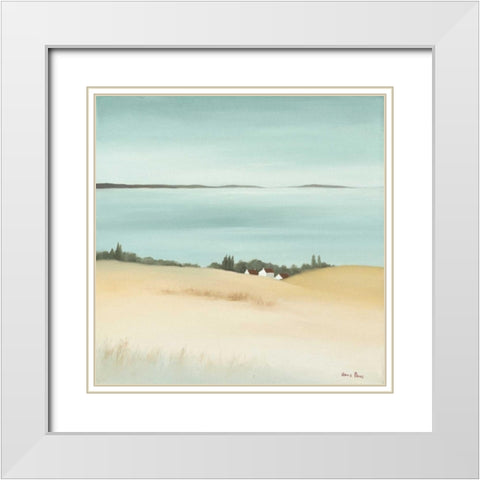 Day break I White Modern Wood Framed Art Print with Double Matting by Paus, Hans