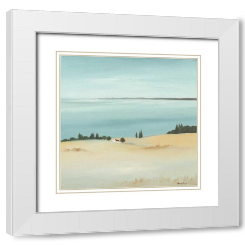 Day break II White Modern Wood Framed Art Print with Double Matting by Paus, Hans