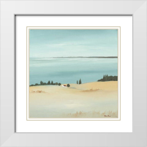 Day break II White Modern Wood Framed Art Print with Double Matting by Paus, Hans