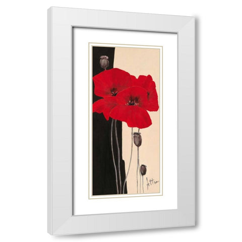 Refined I White Modern Wood Framed Art Print with Double Matting by Roseboom, Jettie