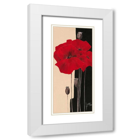 Refined II White Modern Wood Framed Art Print with Double Matting by Roseboom, Jettie