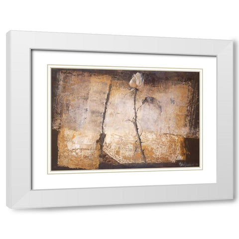No rose without a thorn White Modern Wood Framed Art Print with Double Matting by Vriesendorp, Heleen