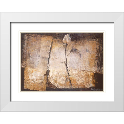 No rose without a thorn White Modern Wood Framed Art Print with Double Matting by Vriesendorp, Heleen