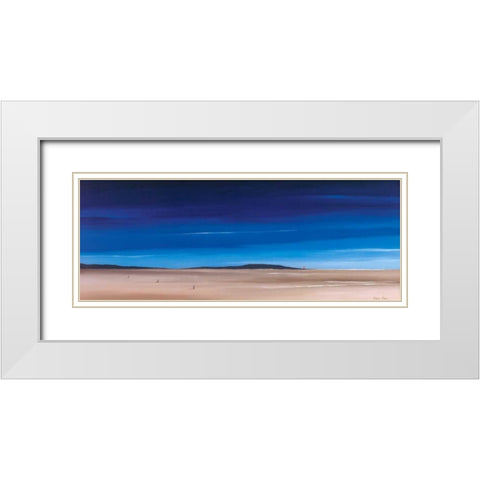 A place to mediate on III White Modern Wood Framed Art Print with Double Matting by Paus, Hans