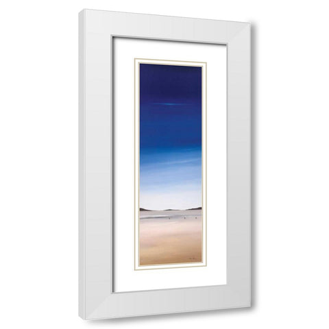 Only for us IV White Modern Wood Framed Art Print with Double Matting by Paus, Hans