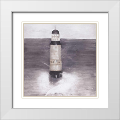 Stand Guard I White Modern Wood Framed Art Print with Double Matting by Emanuel, Beate