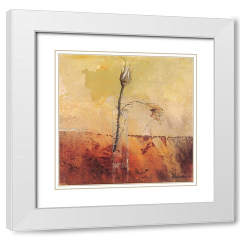 A budding beauty White Modern Wood Framed Art Print with Double Matting by Vriesendorp, Heleen