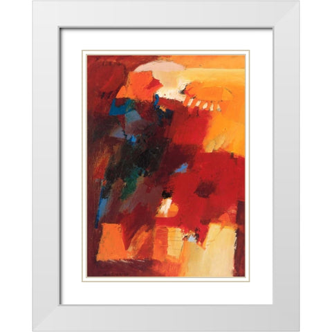 Open place in landscape I White Modern Wood Framed Art Print with Double Matting by den Boon, Theo