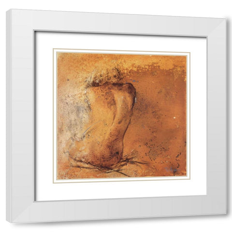 Nude II White Modern Wood Framed Art Print with Double Matting by Vriesendorp, Heleen