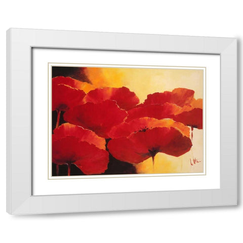 Absolute beautiful I White Modern Wood Framed Art Print with Double Matting by Roseboom, Jettie