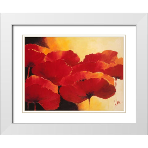 Absolute beautiful I White Modern Wood Framed Art Print with Double Matting by Roseboom, Jettie