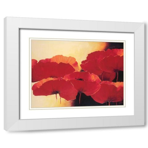 Absolute beautiful II White Modern Wood Framed Art Print with Double Matting by Roseboom, Jettie