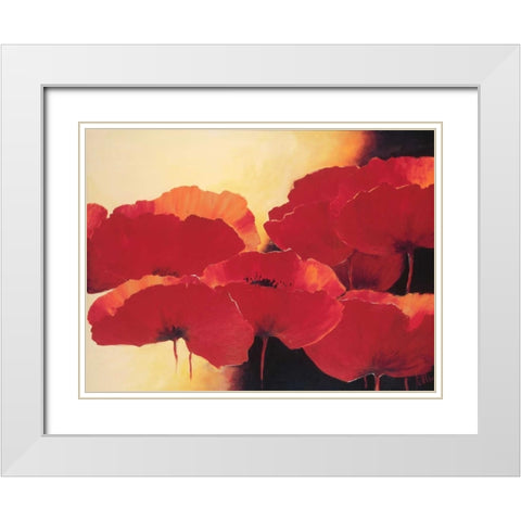 Absolute beautiful II White Modern Wood Framed Art Print with Double Matting by Roseboom, Jettie