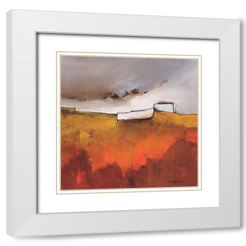 Fascinating Landscape IV White Modern Wood Framed Art Print with Double Matting by Cordaro, Emiliano