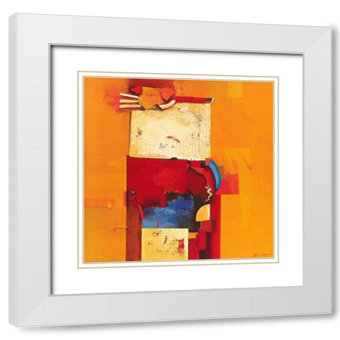 Game over White Modern Wood Framed Art Print with Double Matting by den Boon, Theo