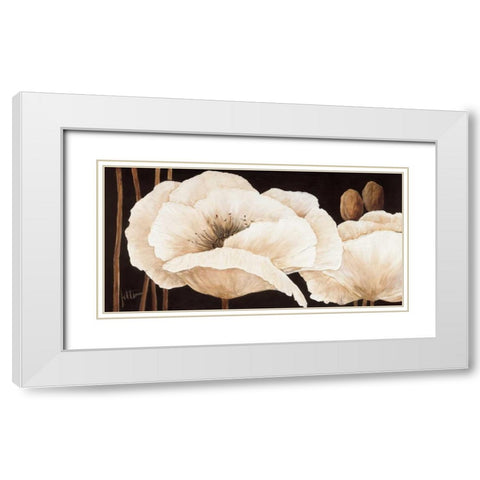 Amazing poppies III White Modern Wood Framed Art Print with Double Matting by Roseboom, Jettie