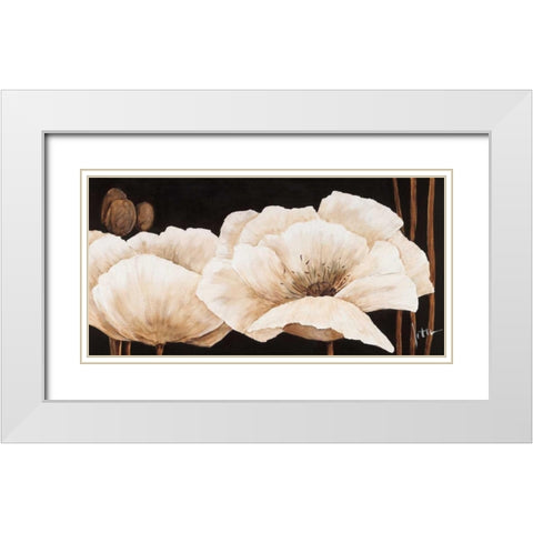 Amazing poppies IV White Modern Wood Framed Art Print with Double Matting by Roseboom, Jettie