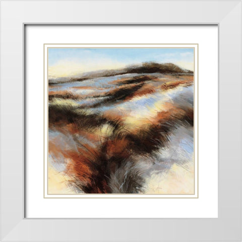 Dune I White Modern Wood Framed Art Print with Double Matting by Boersma, D