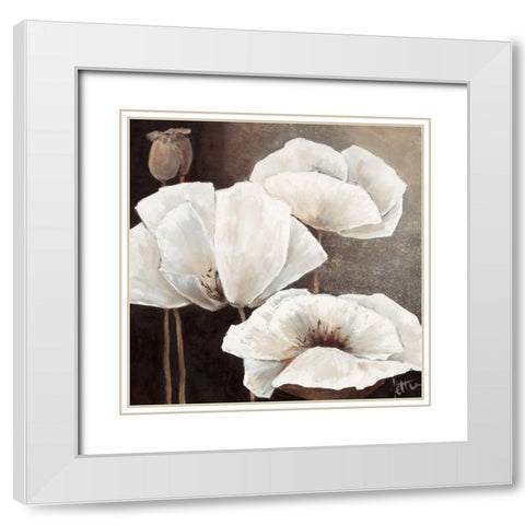 Ambiance I White Modern Wood Framed Art Print with Double Matting by Roseboom, Jettie