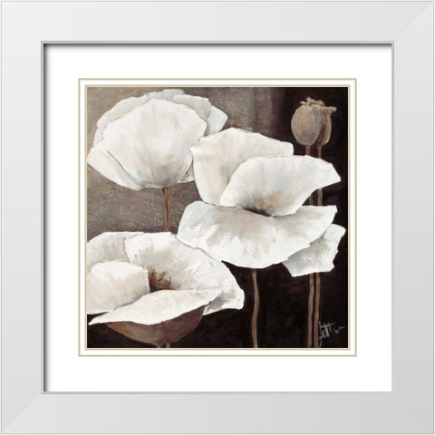 Ambiance II White Modern Wood Framed Art Print with Double Matting by Roseboom, Jettie