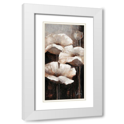 Ambiance III White Modern Wood Framed Art Print with Double Matting by Roseboom, Jettie