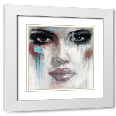 Live your dream White Modern Wood Framed Art Print with Double Matting by Bakker, Jochem