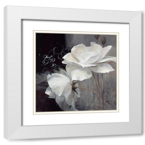 Wealth of Flowers II White Modern Wood Framed Art Print with Double Matting by Haenraets, Willem