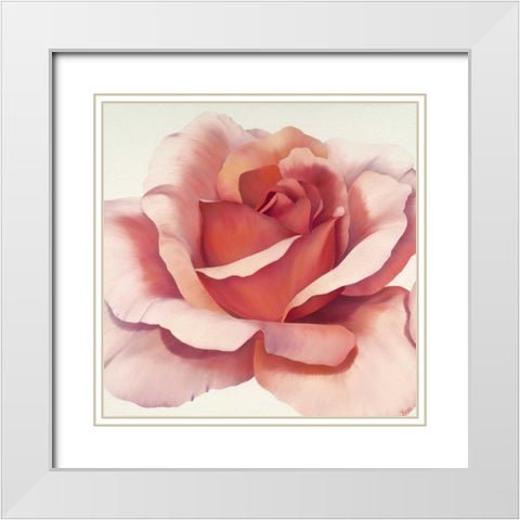 Magnificence IV White Modern Wood Framed Art Print with Double Matting by Poelstra-Holzhaus, Yvonne