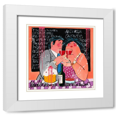 You got the look White Modern Wood Framed Art Print with Double Matting by van Leersum, El