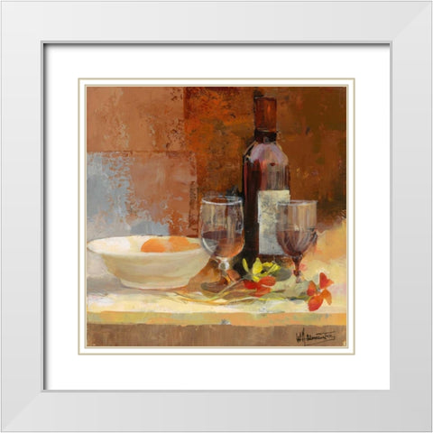 A good taste I White Modern Wood Framed Art Print with Double Matting by Haenraets, Willem
