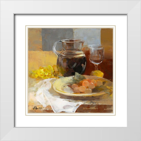 A good taste II White Modern Wood Framed Art Print with Double Matting by Haenraets, Willem