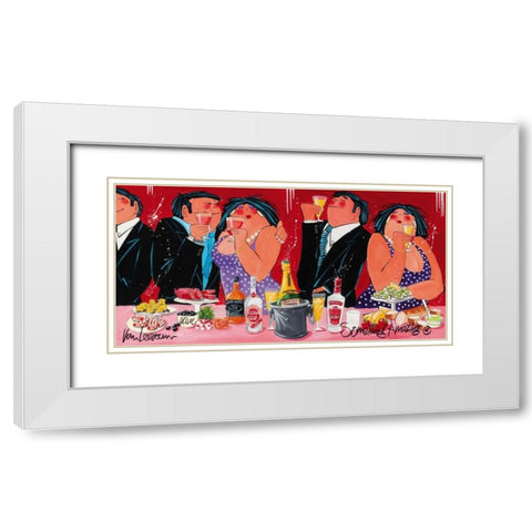 Something Amazing White Modern Wood Framed Art Print with Double Matting by van Leersum, El