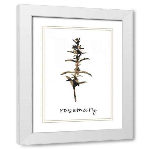 Rosemary art I White Modern Wood Framed Art Print with Double Matting by Waltz, Anne