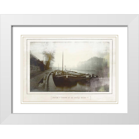 Matterhorn White Modern Wood Framed Art Print with Double Matting by Waltz, Anne