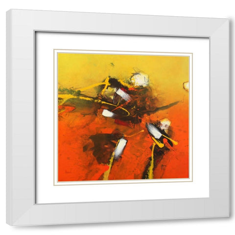 Brainflash White Modern Wood Framed Art Print with Double Matting by Hansl, Alfred