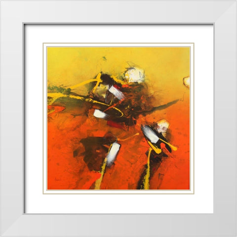 Brainflash White Modern Wood Framed Art Print with Double Matting by Hansl, Alfred