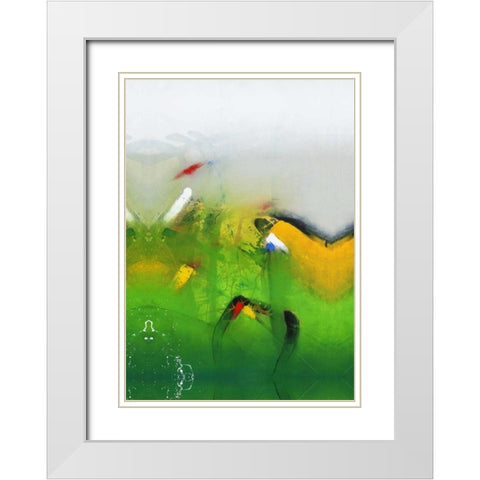 Es grunt so grun White Modern Wood Framed Art Print with Double Matting by Hansl, Alfred