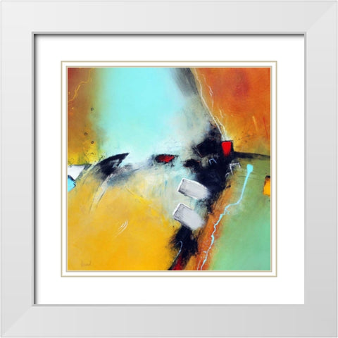 Inside Power White Modern Wood Framed Art Print with Double Matting by Hansl, Alfred