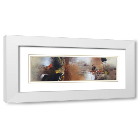 Emotional Rescue 7 White Modern Wood Framed Art Print with Double Matting by Hansl, Alfred