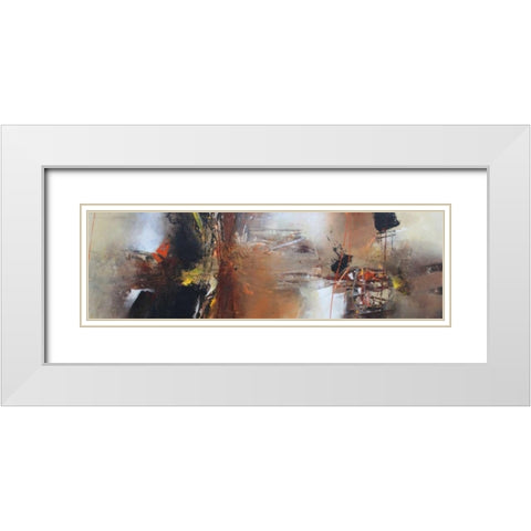 Emotional Rescue 7 White Modern Wood Framed Art Print with Double Matting by Hansl, Alfred