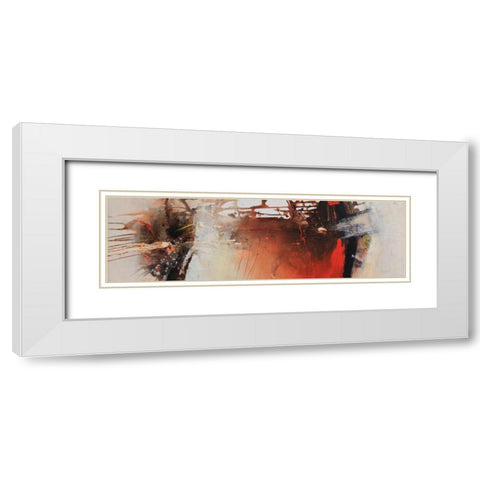 Emotional Rescue 8 White Modern Wood Framed Art Print with Double Matting by Hansl, Alfred